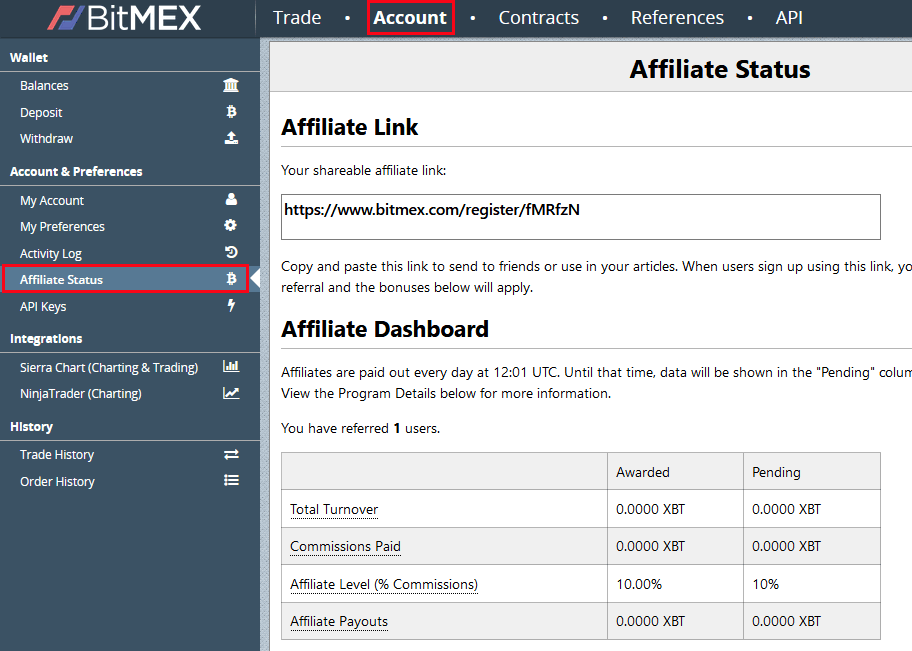 BitMEX henvisningskode