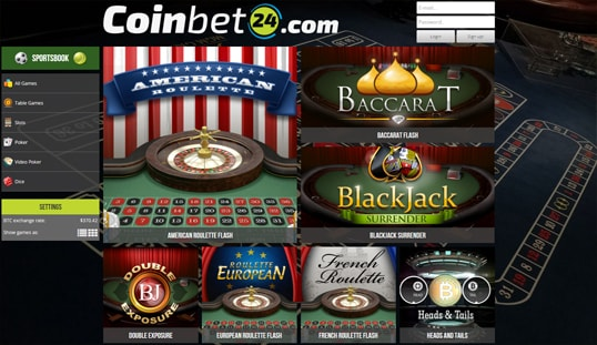 Funkcje Coinbet24