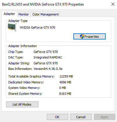 spesifikasi gpu